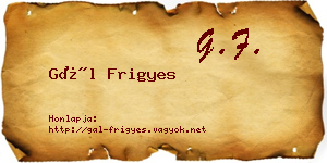 Gál Frigyes névjegykártya